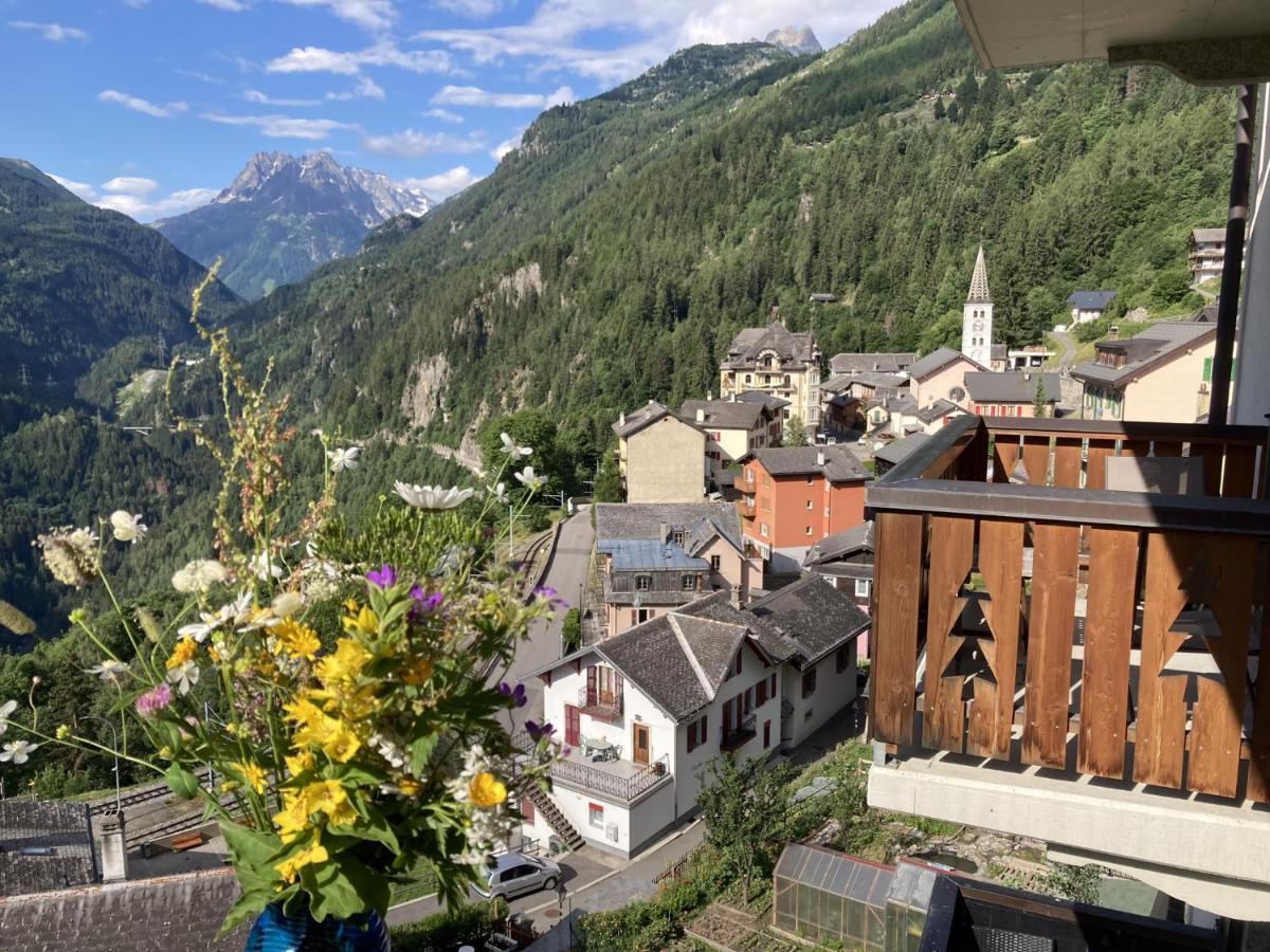 Bel Appartement 2.5 Pieces Avec Balcon, Magnifique Vue Sur Le Glacier Des Grands Finhaut Eksteriør billede